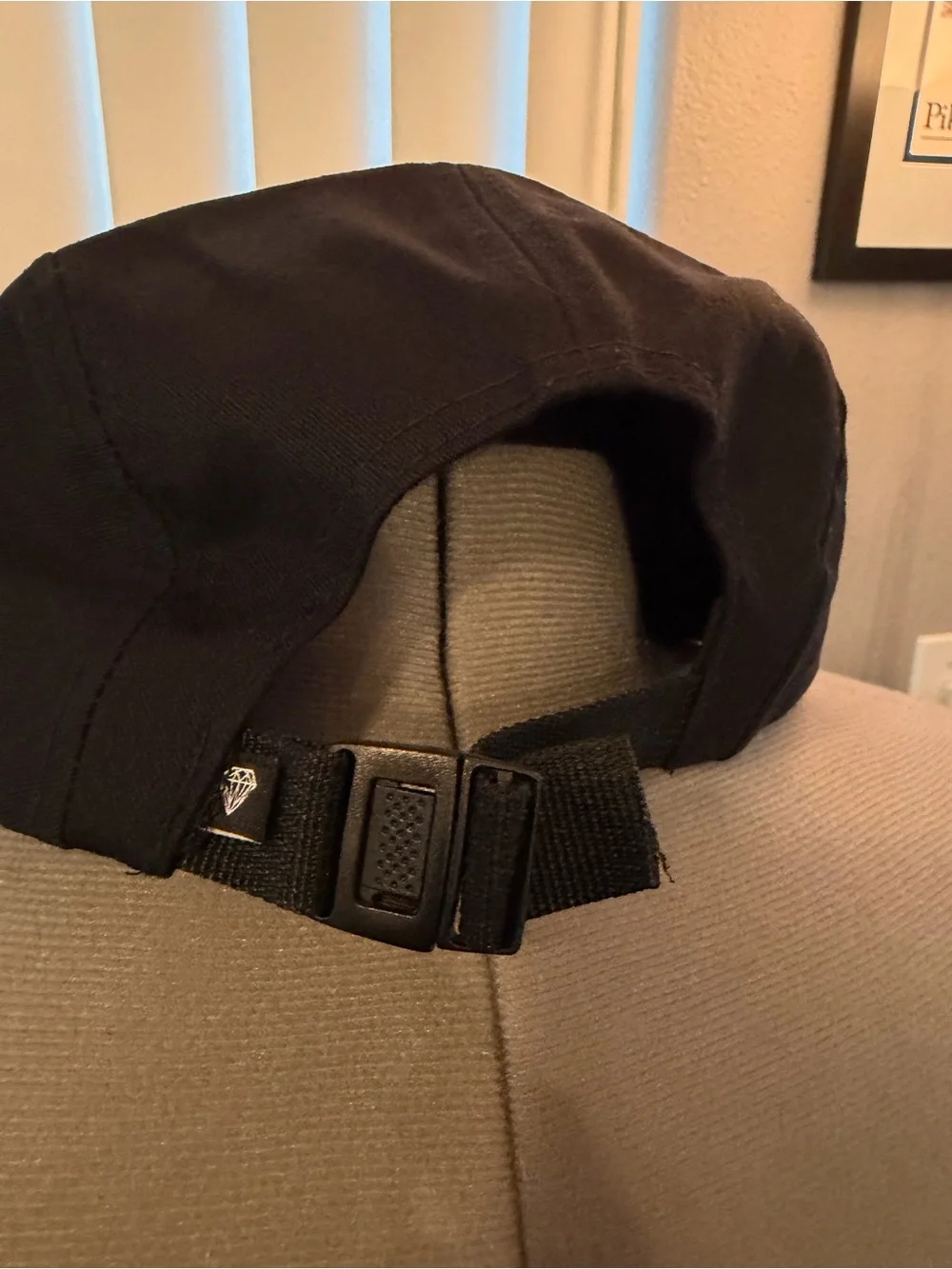 Diamond Supply Co. Black 5-Panel Camper Cap